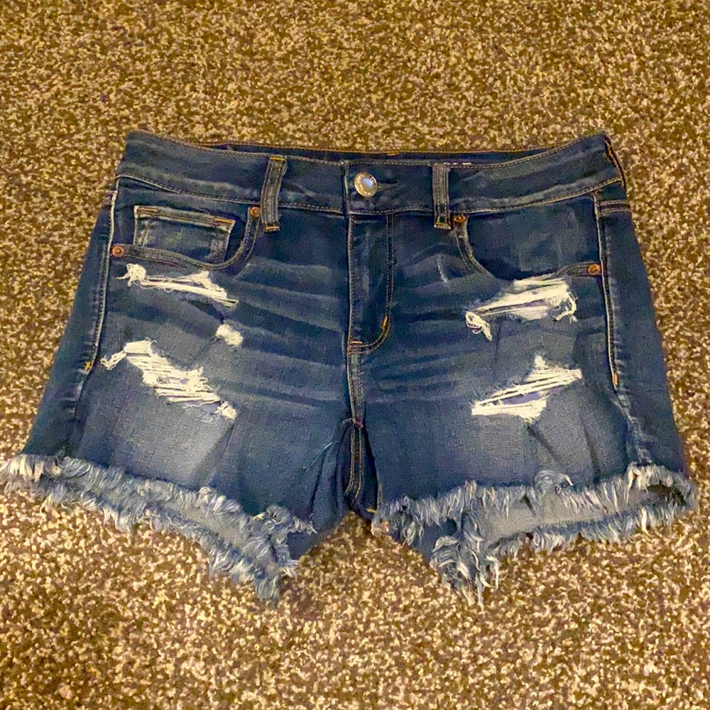 American Eagle Distressed Jean Shorts